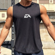 Summer Mens Sleeveless Quick Dry Mesh Vest For Sports Fitness Swimming And Running Lightweight Breathable