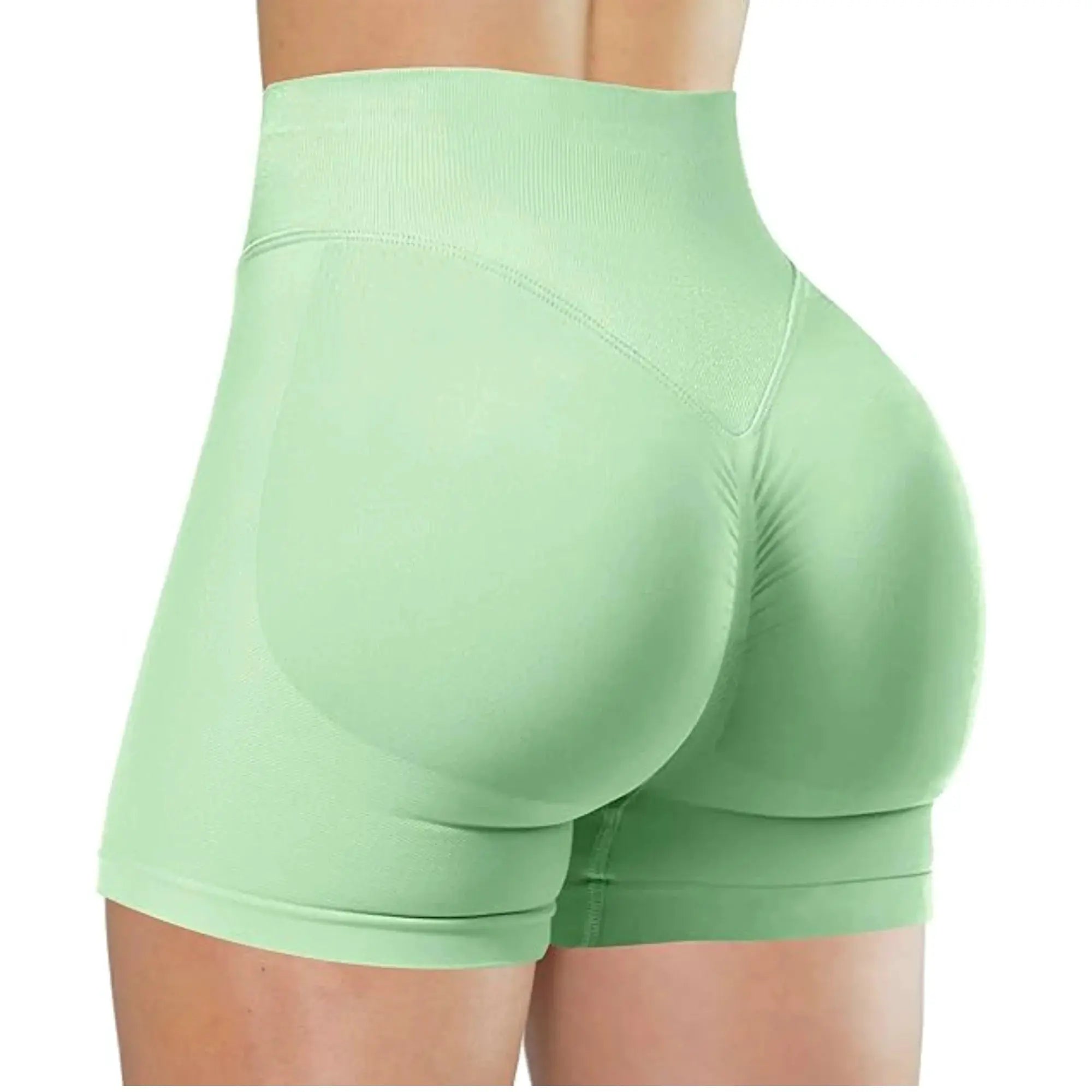 FlexiFit Summer High Waisted Yoga Shorts Snug Booty Lifting Seamless Knit Fit For Running And Yoga