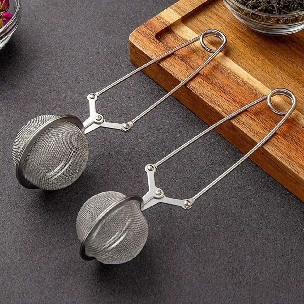 Stainless Steel Spoon Tea Ball Infuser With Handle Mesh Filter For Loose Leaf Tea And Herbs