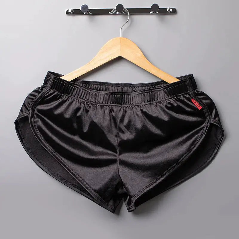 SilkEase Mens Smooth Silk Boxer Shorts Ultra Comfortable Sleepwear and Lounge Shorts