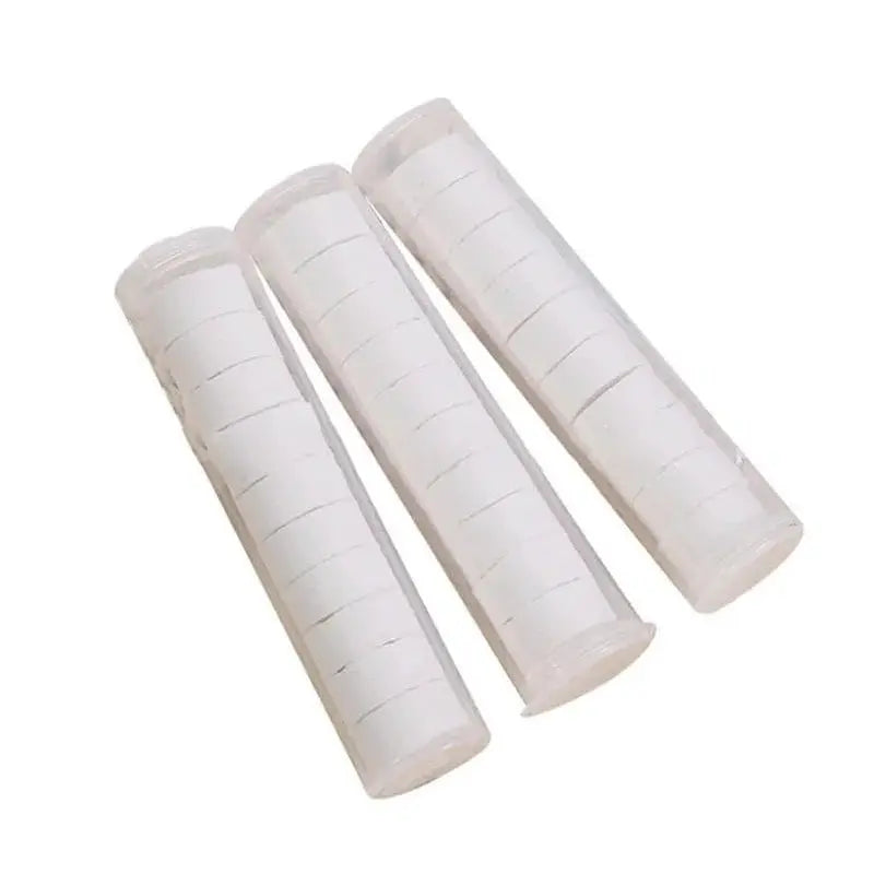 Compressed towels by Simples Market, white non-woven moistened towels, 3-pack for travel