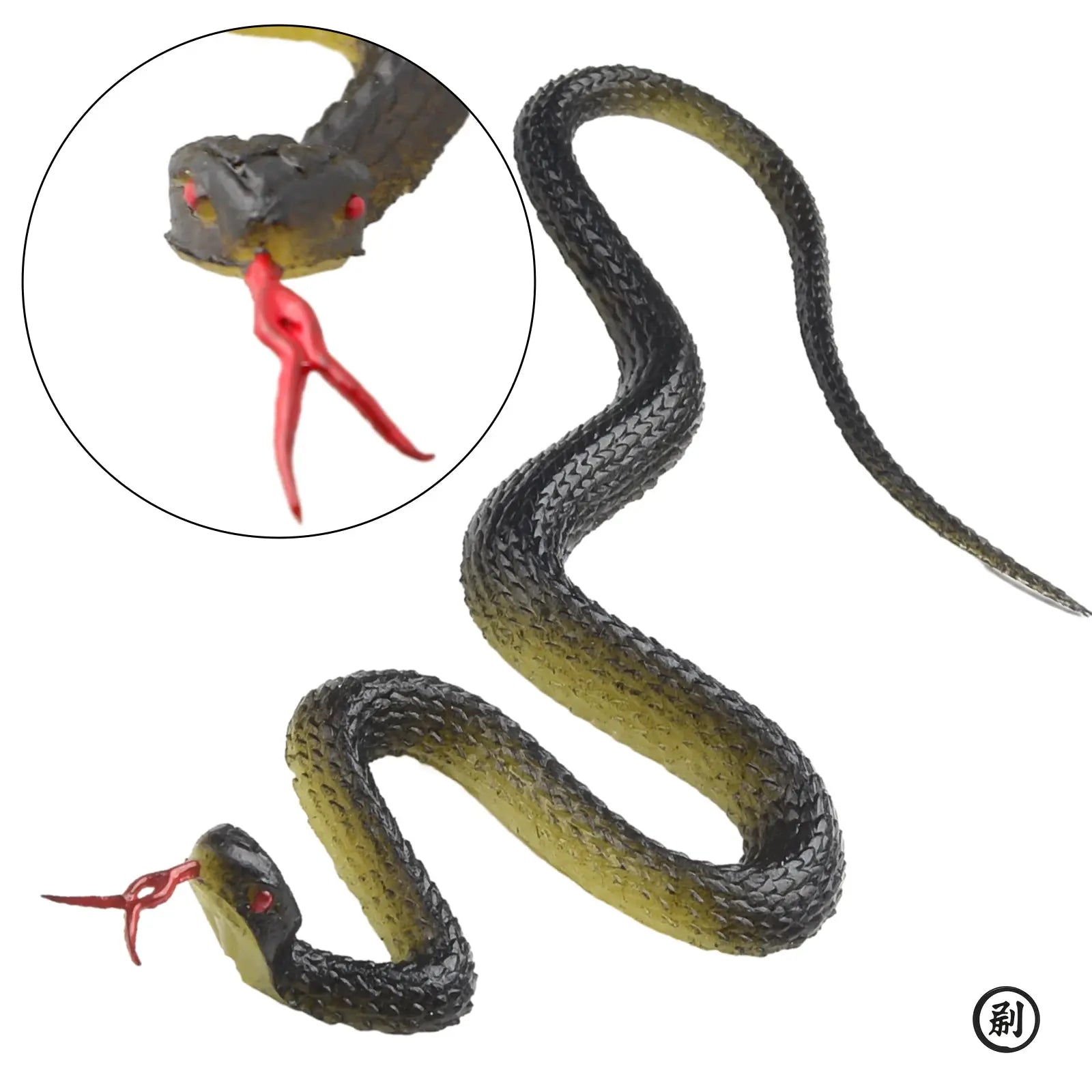 45cm Fake Realistic Rubber Toy Snake Anaconda Simulation Scary Halloween Prank Prop Bird Deterrent