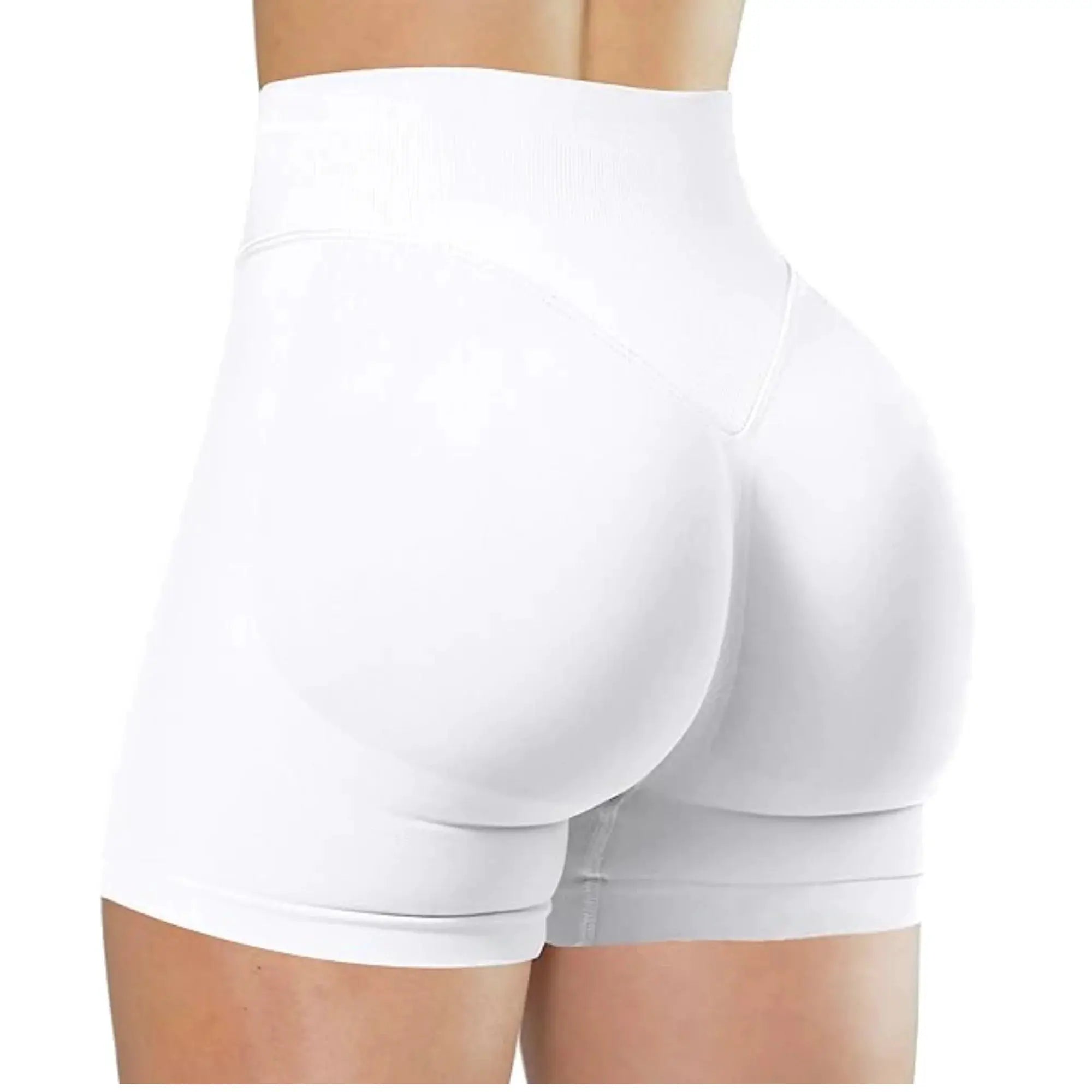 FlexiFit Summer High Waisted Yoga Shorts Snug Booty Lifting Seamless Knit Fit For Running And Yoga