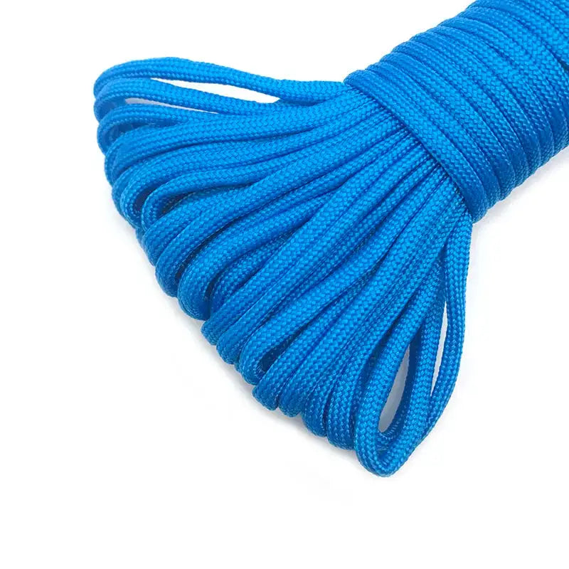 Paracord rope by Simples Market, blue 4mm dia, 7-strand 550 survival cord coil