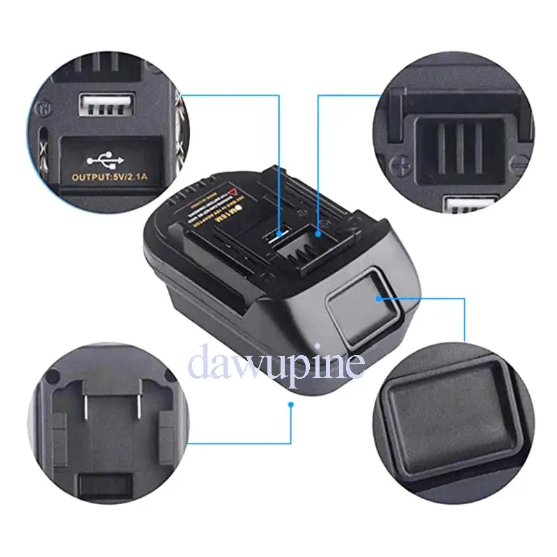 DM18M Converter Adapter For Milwaukee M18 And DeWalt 18V XR 20V MAX 60V FlexVolt USB Power Bank