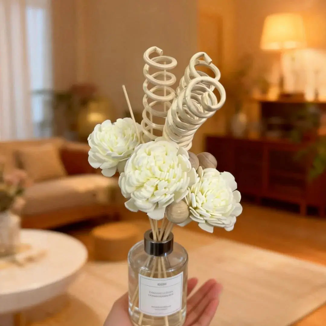 9Pcs Artificial Flower Rattan Reed Diffuser Refill Sticks for DIY Floral Arrangements and Fragrance