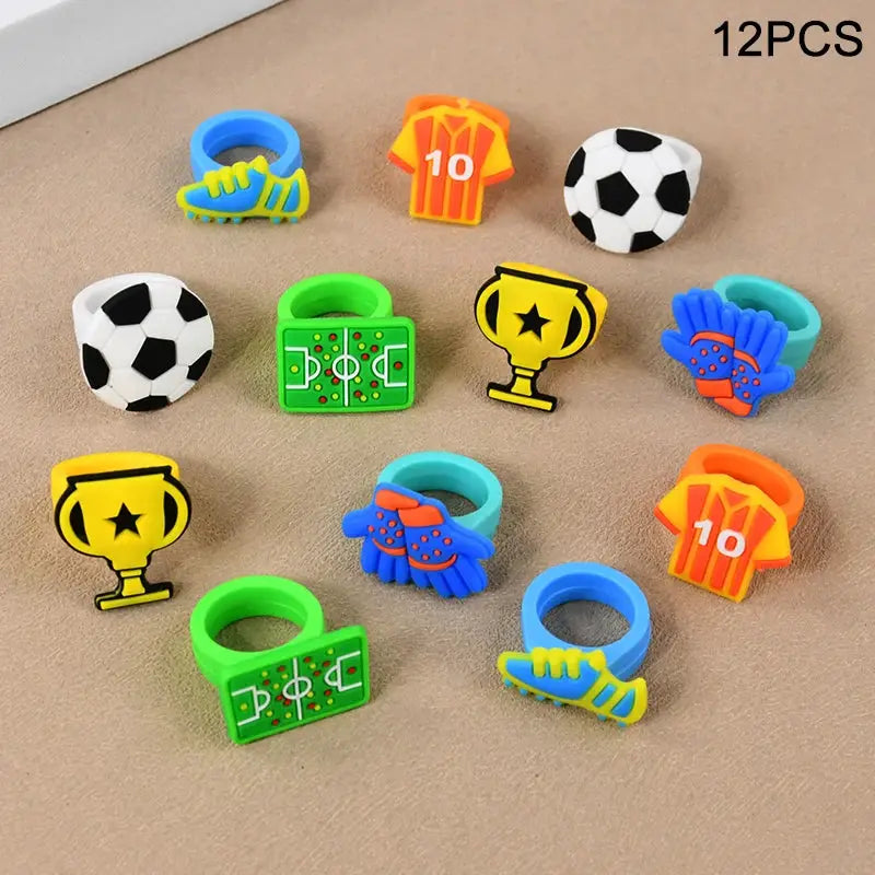 Soccer Theme Party Favors Set Bracelets Keychains Pin Ball Maze Toys