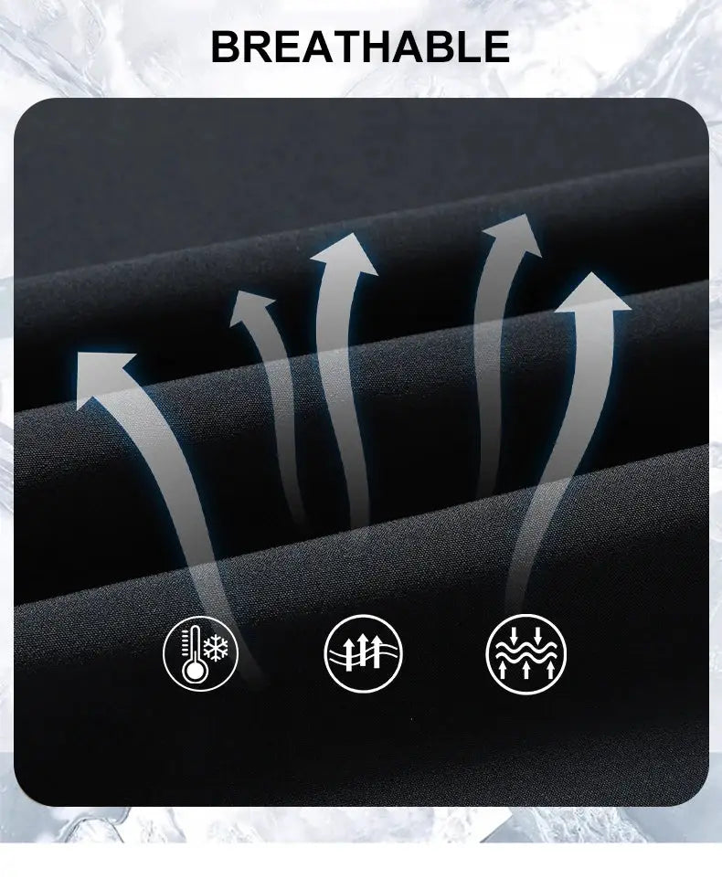 Running pants by Simples Market, black breathable ice-silk fabric with quick-dry comfort.