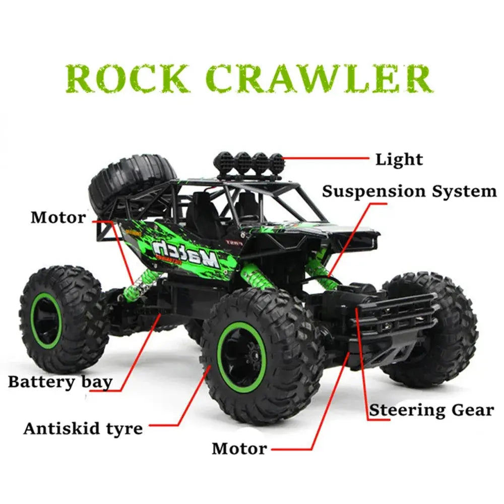 1:12 And 1:16 Scale 4WD RC Car With 2.4GHz Remote Control Off Road Buggy For Boys And Children