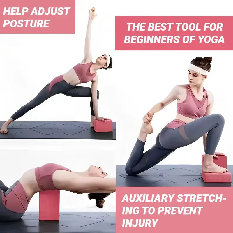 Yoga Foam Blocks for Pilates and Fitness Training Stability and Alignment Support for Stretching and Body Shaping