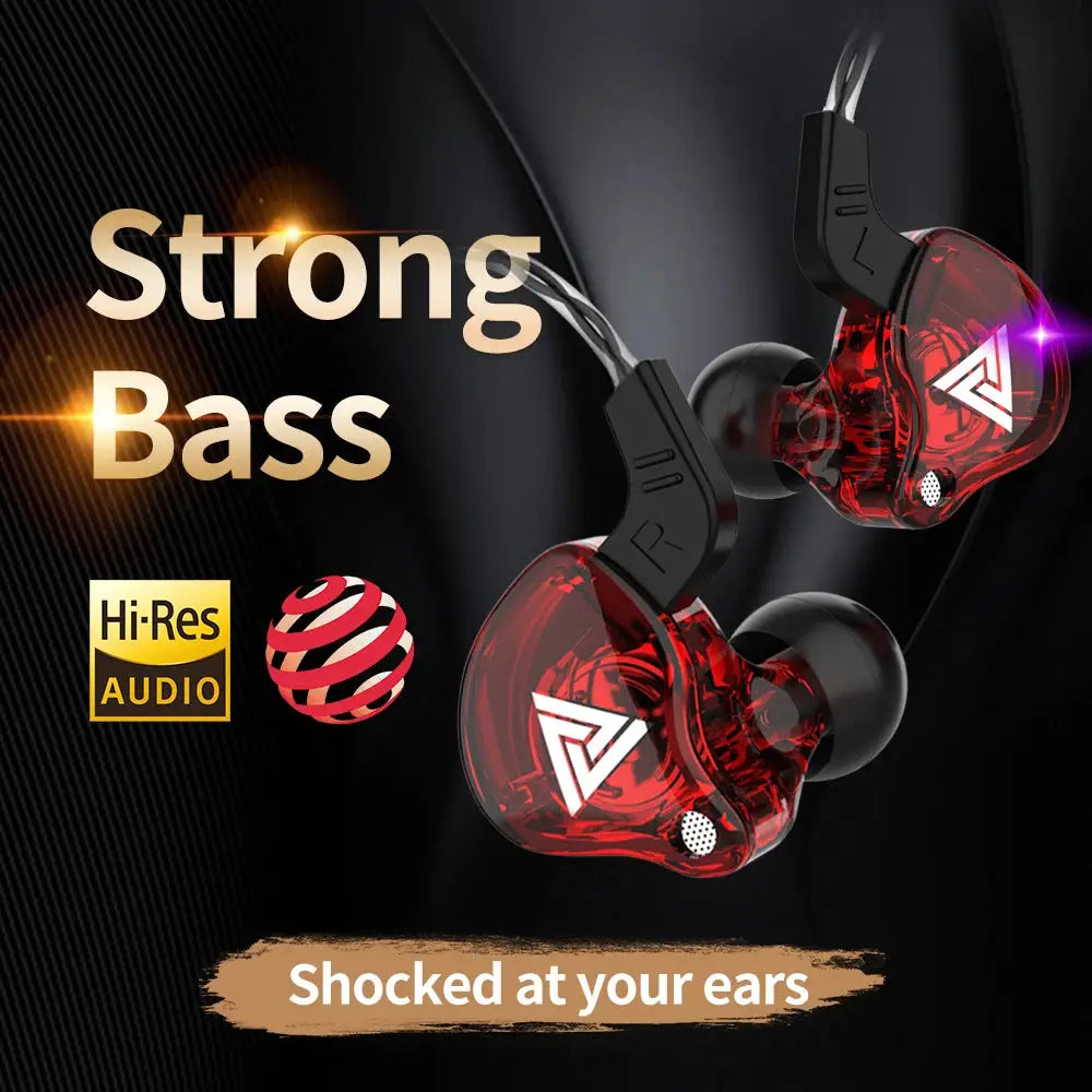 Original QKZ AK6 In Ear Earphones With Six Dynamic Drivers HiFi Stereo Audio And Deep Subwoofer Bass