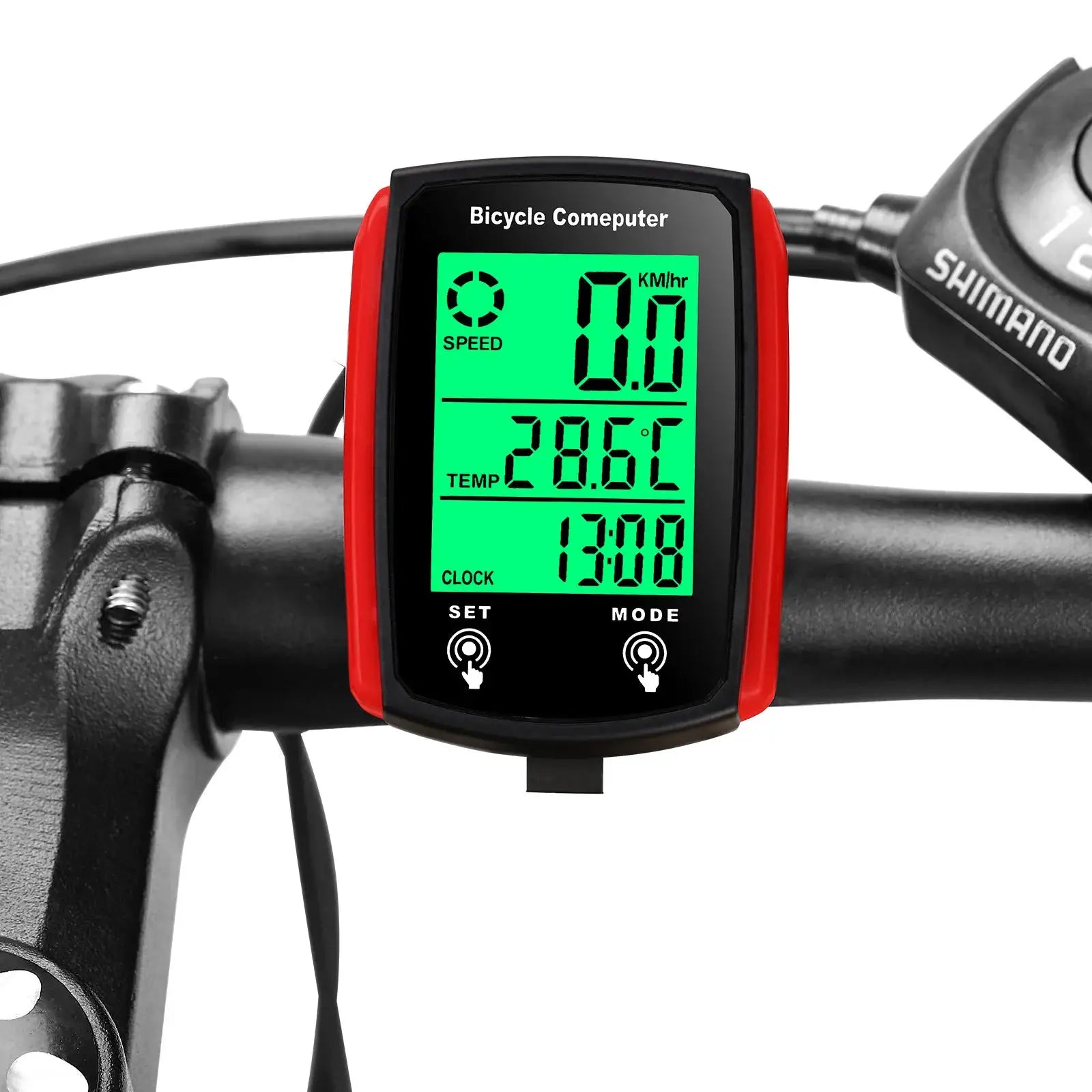 Wired Bike Computer Odometer With LCD Screen Cycling Speedometer For Mountain And Road Bikes