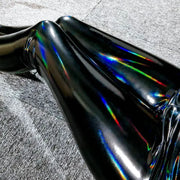 Dazzing Colors PU Leather Pants For Women Big Size High Waist Slimming Hip Lift Tights With Extra Stretch
