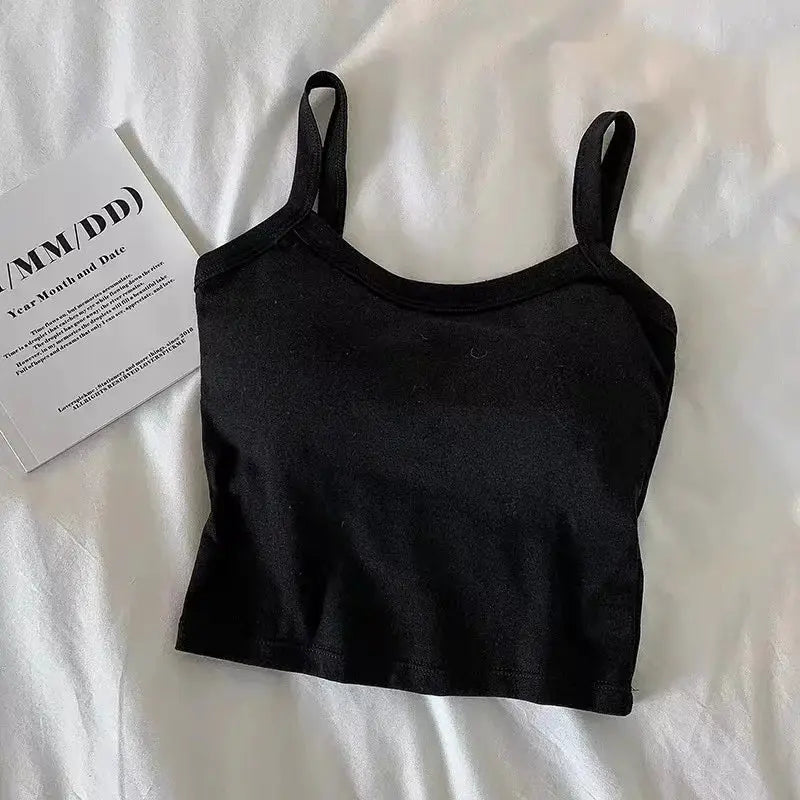NovaLuxe Women Crop Top Sleeveless Breathable Cotton Poly Knit For Sexy Fit And Everyday Comfort