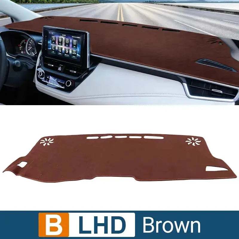 Dashboard sun shade cover by Simples Market, brown for Toyota Corolla E210