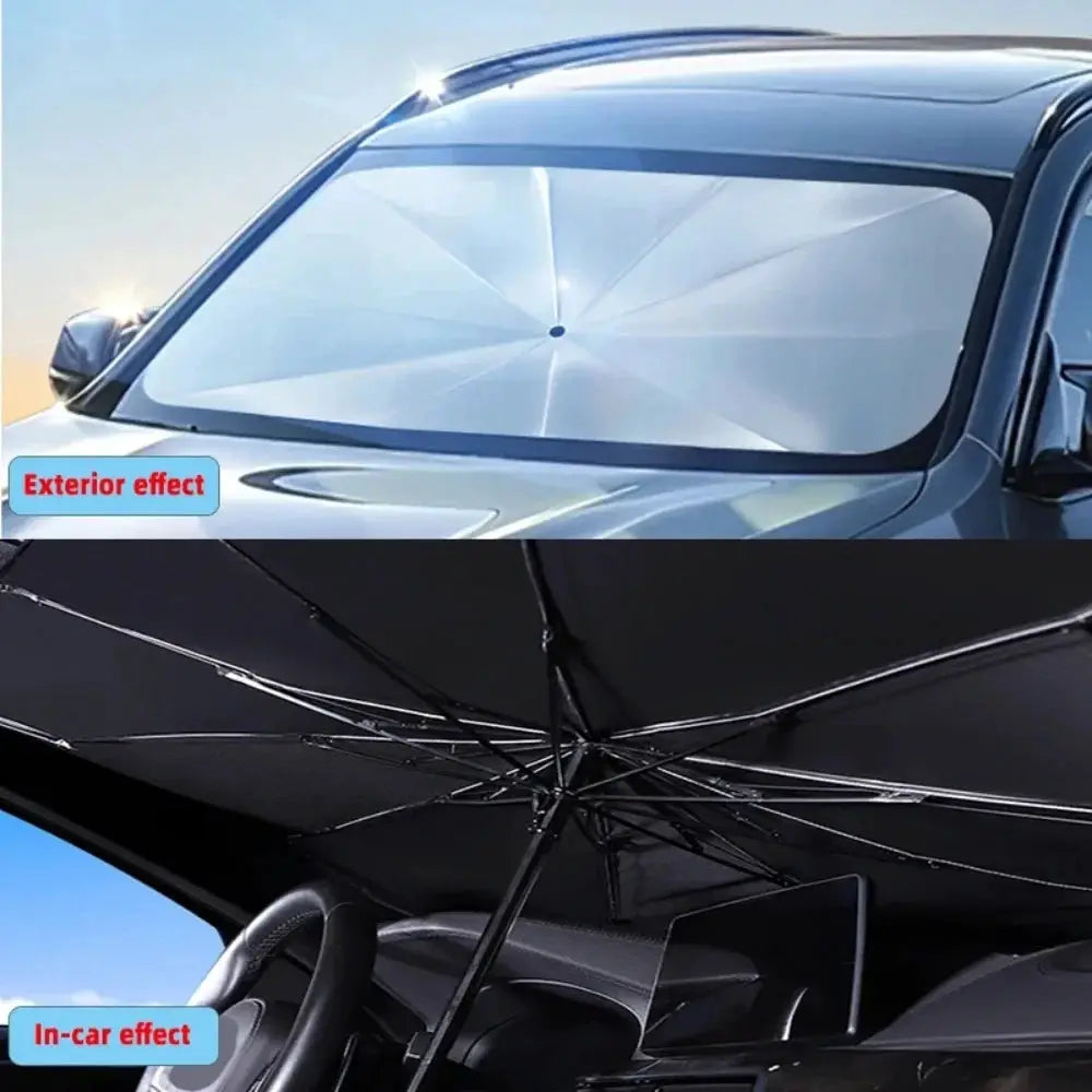 Car Sunshade Umbrella For Auto Interior Protection Parasol Shield UV Ray Blocking Windshield Shade Curtain