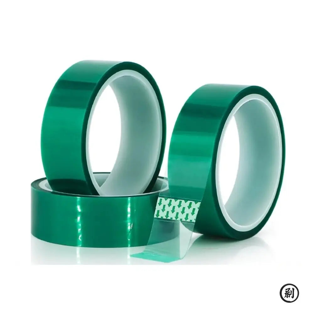 Green Polyester High Temperature Masking Tape With Silicone Adhesive For Painting Powder Coating And Circuit Boards