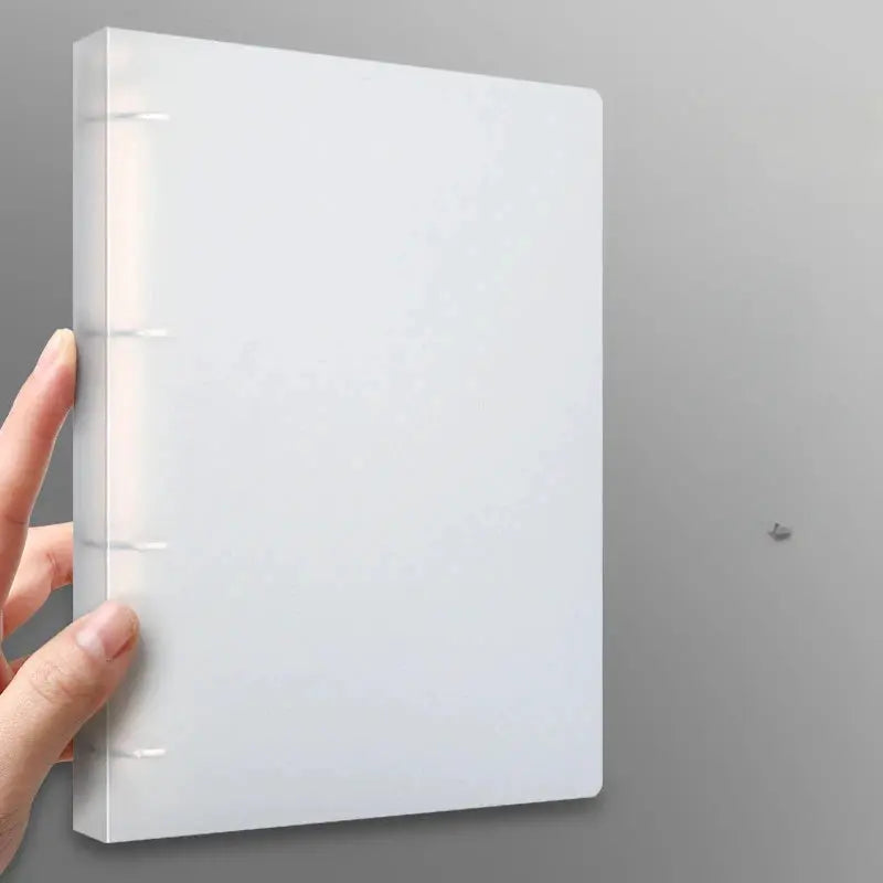 A4 translucent PP binder folder with 4-hole D-type rings