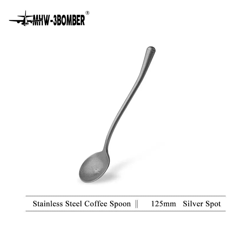 MHW Three Bomber Stainless Steel Coffee Stirring Spoon Exquisite Portable Barista Tool For Home Use