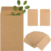 Seed Envelopes Bulk Pack 100 or 200 Pcs 6x10cm Resealable Seed Packets for Storage and Organization