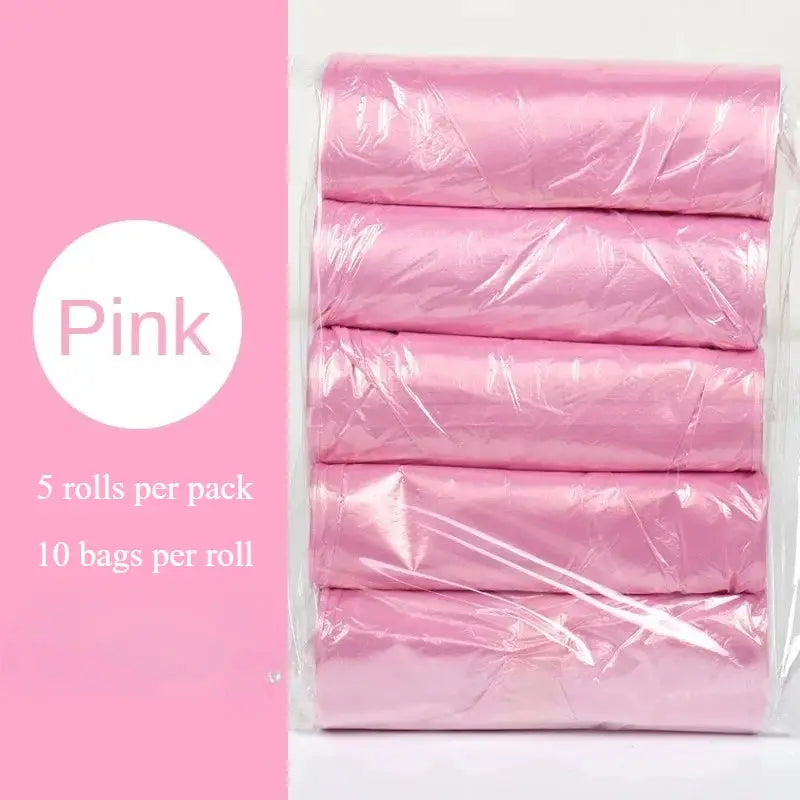 5 Rolls Pack Small Disposable Trash Bags For Kitchen Cleanup And Household Waste Bags