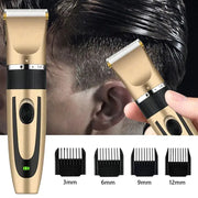GroomTech Electric Hair Trimmer And Shaver Rechargeable Cordless With Stainless Steel Blade For Precise Home Grooming