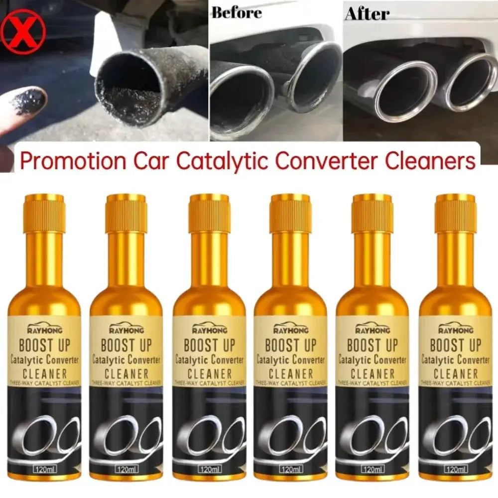 Rayhong Boost Up Catalytic Converter Cleaner bottles, six 120ml each