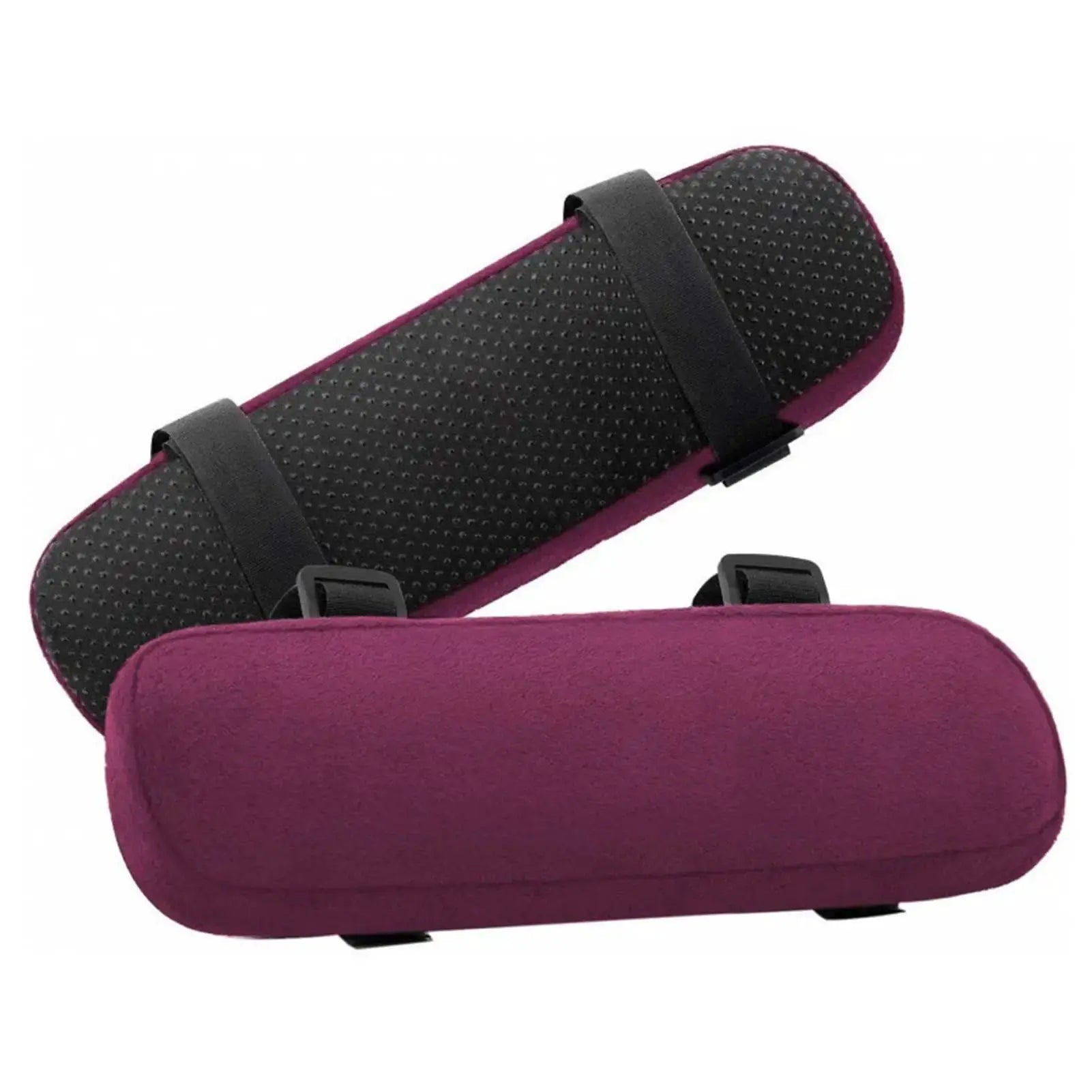 Simples Market 2-pack purple memory-foam chair armrest cushions with removable washable covers and straps