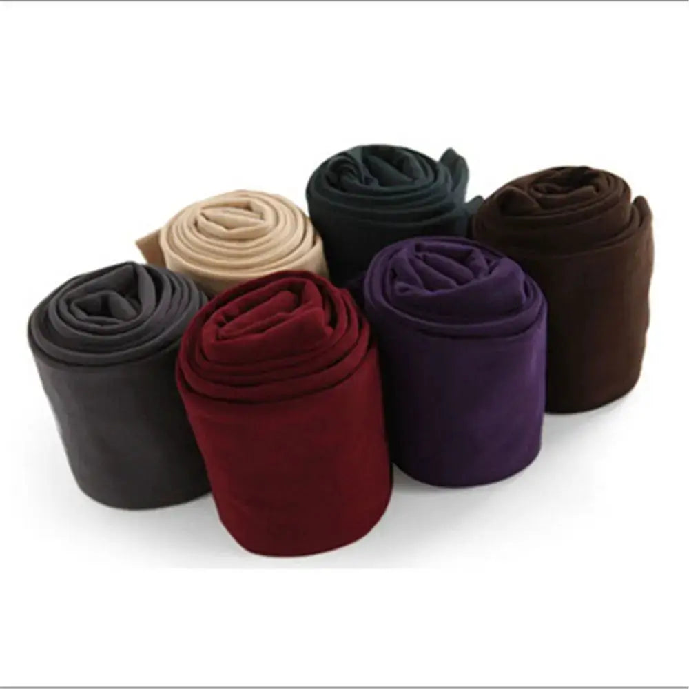 Thermal leggings fabric swatches in 8 colors for women