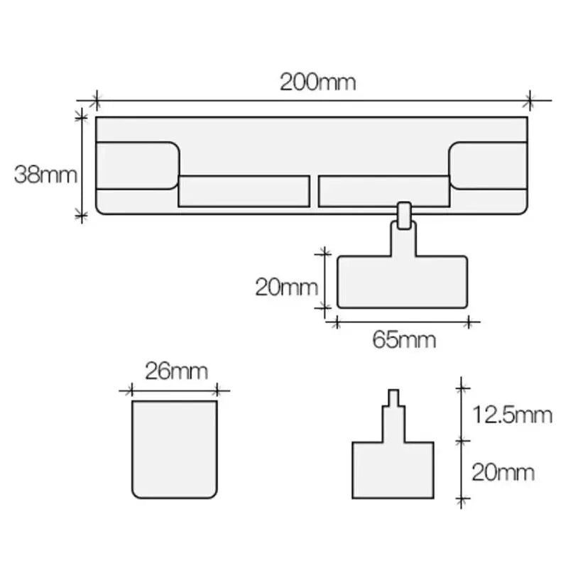Door buffer damper hydraulic door closer for wooden/external doors; Simples Market, silent anti-pinching, 200mm wide.