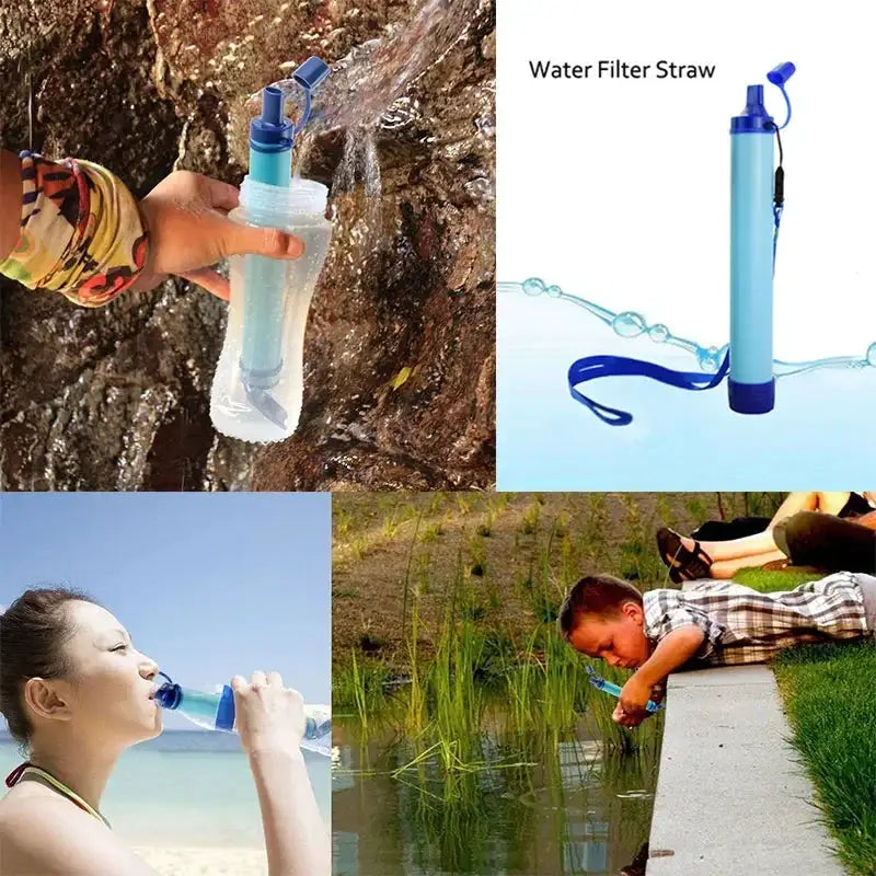 Outdoor Mini Water Filter Straw For Camping And Hiking Purification Portable Water Purifier For Emergency Supplies