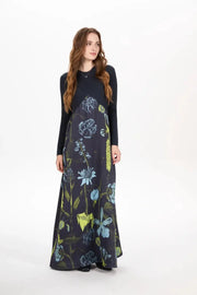 Elegance Satin Slip Dress And Knit Cross Top Set With Adjustable Maxi Floor Length For Timeless Style