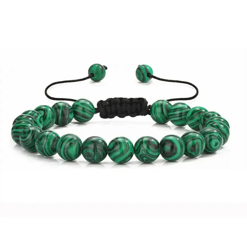 8mm Natural Tiger Eye And Lava Rock Beaded Bracelet For Men Handmade Protection Gift