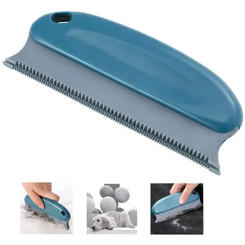 Lint hair remover brush by Simples Market in blue with fine teeth for fabric and pet fur