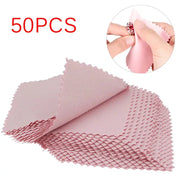 50 Pcs Silver Polishing Cloths Non Toxic Durable Jewelry Cleaning Cloth Anti Tarnish For Silver And Gold Jewelry Care