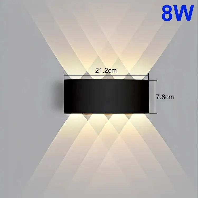Up Down LED Lamp Waterproof Wall Light For Bedroom Living Room Corridor Balcony Indoor Outdoor Home Decor Lighting