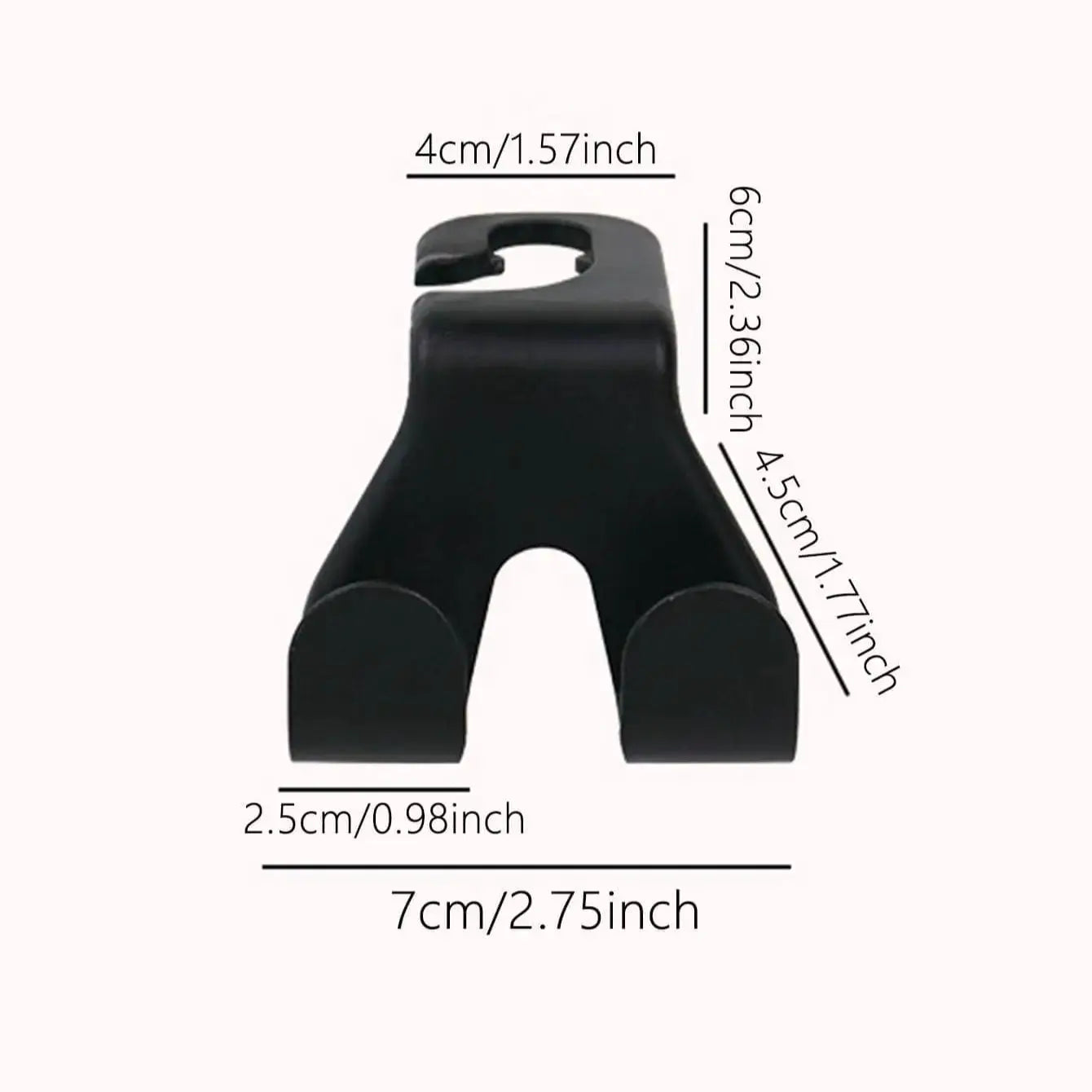 Concealed Creative Car Seat Back Hook And Phone Holder Multi Functional Rear Car Organizer For Interior Accessories