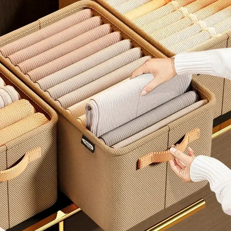 Heavy Duty Clothes Organizer For Wardrobe Storage Cabinets And Drawers To Store Pants Sweaters Jeans And More