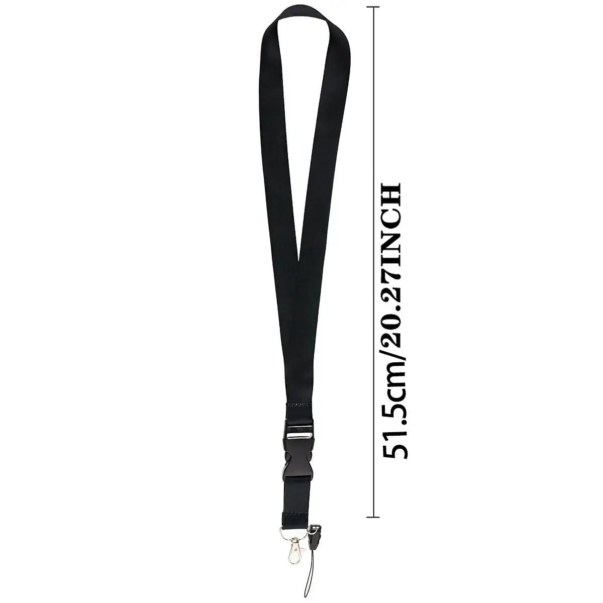 Fashion Mobile Phone Lanyard Pure Color Neck Strap For Keys ID Card Pass Holder Key Ring With Zinc Alloy Lobster Clasp - Simples Market