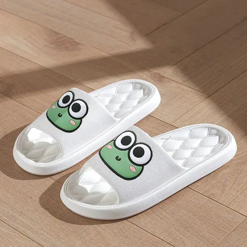 Frog Four Season EVA Slide Slippers For Women Non Slip Indoor Outdoor Comfort Cushioned Lightweight