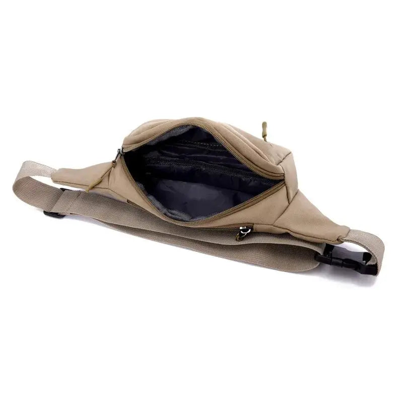 Unisex Men Waist Bag Pack Purse Casual Large Phone Belt Bag Pouch Women's Canvas Travel Phone Bag Fanny Banana Bag Hip 3 Pockets - Simples Market