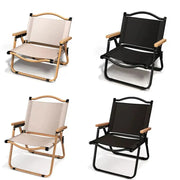 Portable Camping Folding Chair Aluminum Alloy Wood Grain Outdoor Comite Chair 1 Pack Or 2 Pack