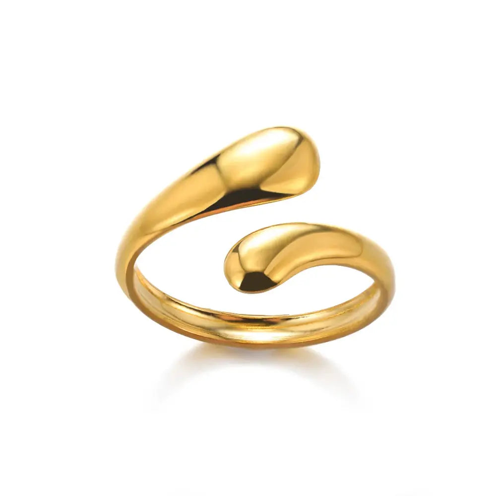 316L Stainless Steel Rings For Women Gold Color Never Fade Luxury Classic Wedding Rings Couple Jewelry Free Shipping