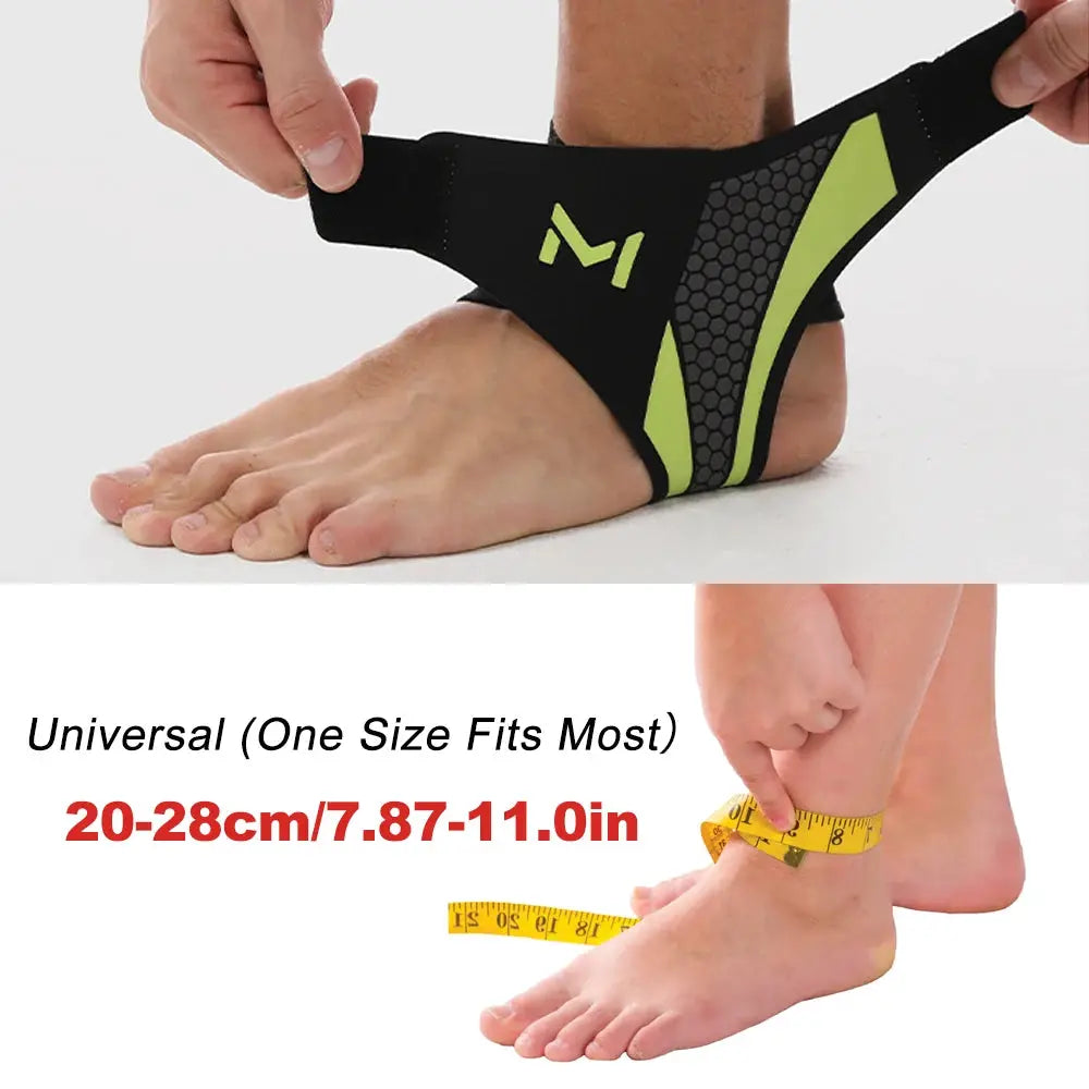 1 Piece Ankle Brace and Elastic Support for Men and Women, Ankle Compression Sleeve, Plantar Fasciitis Relief