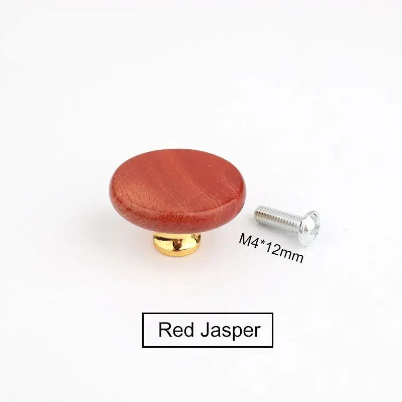 Light Luxury Natural Stone Crystal Aura Handle For Kitchen Cabinet Doors And Drawers And Jewelry Boxes