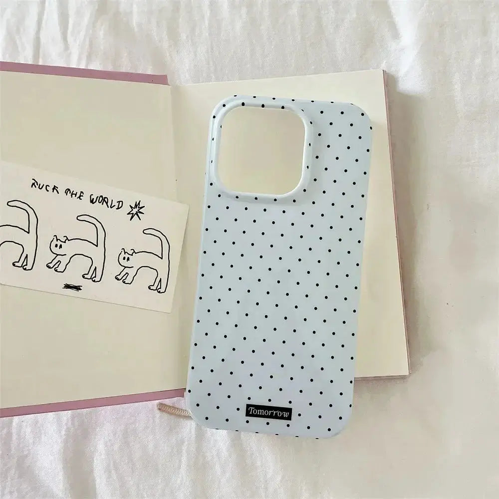 Polka Dot iPhone Case Ultra Slim Shockproof For iPhone 11 12 13 14 15 16 17 Pro Max And Air