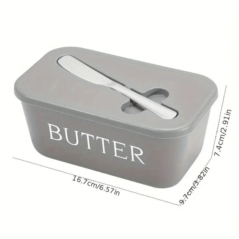 Home Essentials Butter Container With Knife Sealed Airtight Butter Box For Easy Slicing And Serving
