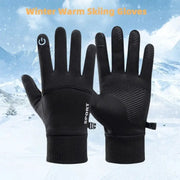 Warm Waterproof Full Finger Cycling Gloves With Touch Screen Fleece Lined For Outdoor Sports Running Motorcycle Ski