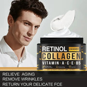 NexDerm Men's Retinol Collagen Vitamin C Face Cream for Brightening Hydration and Anti Aging Wrinkle Reduction