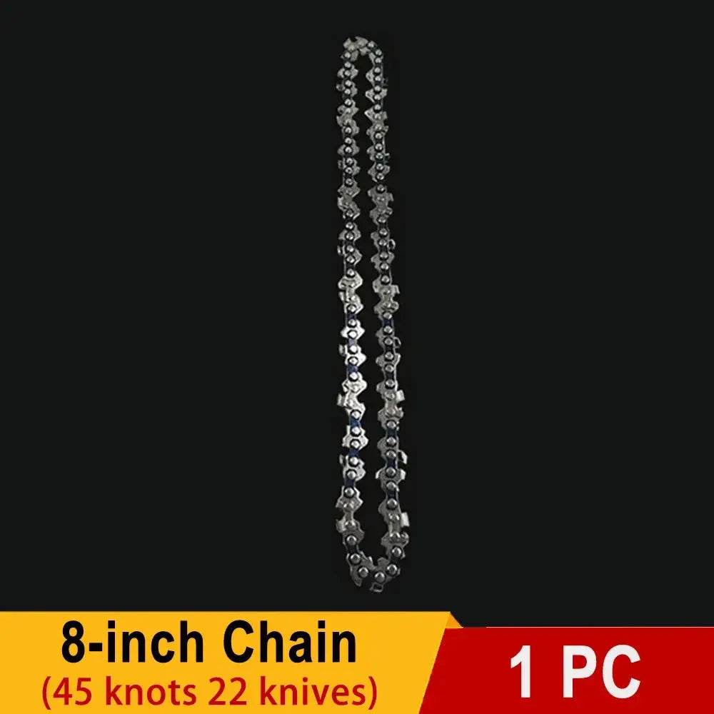 8 Inch Electric Chainsaw Bar Replacement One Quarter Inch Pitch With 22 Knives And 45 Link Chain For Garden Tools